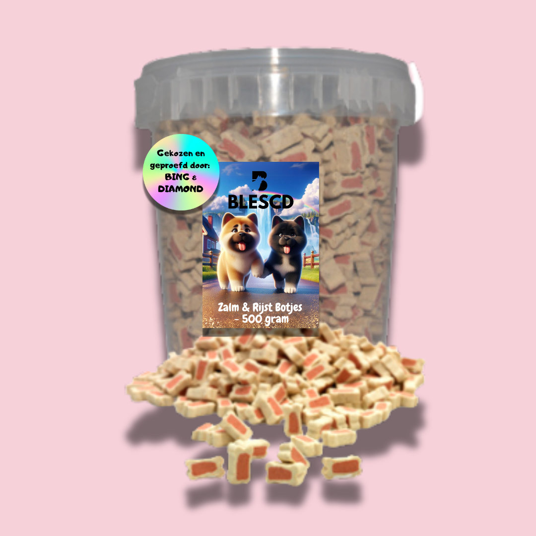 Zalm & Rijst Botjes - 500 gram