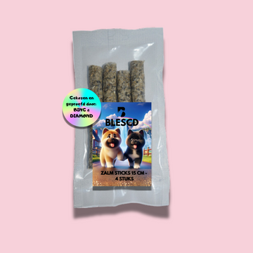 Zalm Sticks 15 cm - 4 stuks