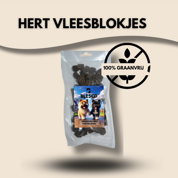 GRAANVRIJ - HERT VLEESBLOKJES