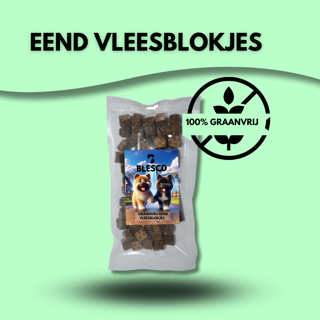 GRAANVRIJ-  EEND VLEESBLOKJES